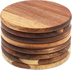 MS-posavasos decorativo de madera maciza, Juego de 4 posavasos para cocina, té, café, Mesa - Product Image 5