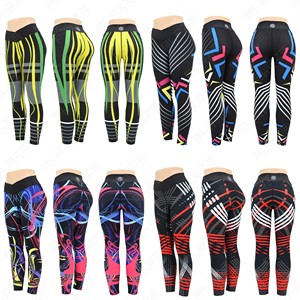 Leggings de Yoga Blaze Fight Wear Personalizados de Cintura Alta, Transpirables, Elásticos, con Estampado, de Secado Rápido y Cintura Cruzada - Product Image 1