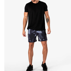 2023 Customized Logo Men's Sporty <b>Plaid</b> Gym <b>Shorts</b> Breathable Cotton Long <b>Shorts</b> for Fitness Running Customizable Sweat <b>Shorts</b> - Product Image 4