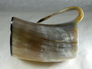 CULTURE CORNE À BOIRE TASSE VIKING DRINKING Tankard Fabriqué en Inde Corne à boire naturelle pour l'occasion de Noël - Product Image 5