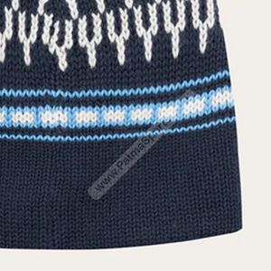 Bonnets Jacquard avec logo professionnel personnalisés Bonnets Jacquard imprimés personnalisés Bonnets Jacquard de qualité supérieure Impression par broderie - Product Image 6