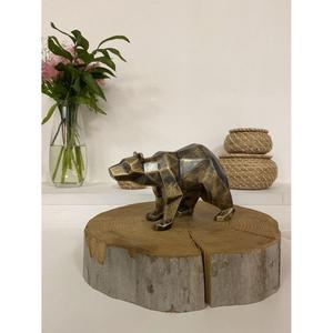 Oso de estilo de granja, artículos de regalo decorativos, artesanías de Metal, escultura de oso portátil, decoración para accesorios interiores del hogar - Product Image 2