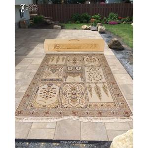 Tapis de prière en soie pure de qualité supérieure, à motifs floraux, lavable, pour la prière quotidienne islamique, utilisation à domicile, confortable pour les hommes et les femmes - Product Image 4