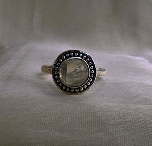 แหวนเงินแท้ทำด้วยมือดีไซน์แบบ925แหวนสวยงามเครื่องประดับแฟชั่นระดับไฮเอนด์ตามธรรมชาติสีรุ้ง - Product Image 4