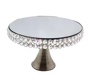 Luxury Decorative Design Gold Plated Round Shaped Metal Cake <b>Stand</b> for Wedding Party Tabletop Decoration - Product Image 6