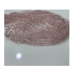 Cuentas de morganita Rosa natural de la mejor calidad, cuentas de piedras preciosas de morganita Lisa Rondel lisas de morganita sueltas - Product Image 1