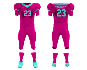 ชุดเสื้อผ้าอเมริกันฟุตบอลสำหรับเด็กชุดเสื้อกางเกงผ้าโพลีเอสเตอร์พิมพ์ลายแบบระเหิด - Product Image 4