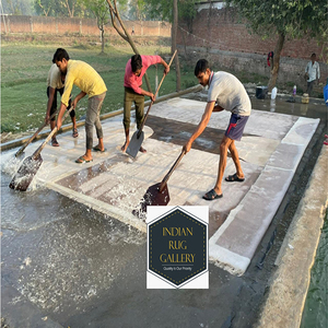 100 nudos muy alta calidad felpa tibetana bambú seda anudada a mano moderna Indo nepalí alfombra piso Villa Interior proyectos - Product Image 6