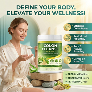 Polvo para Limpieza de <span class=keywords><strong>Colon</strong></span> con Psyllium, Senna y <span class=keywords><strong>Aloe</strong></span> <span class=keywords><strong>Vera</strong></span>, Desintoxicación Intestinal Suave, Apoyo a la Regularidad, Suplemento Dietético Totalmente Natural - Product Image 6