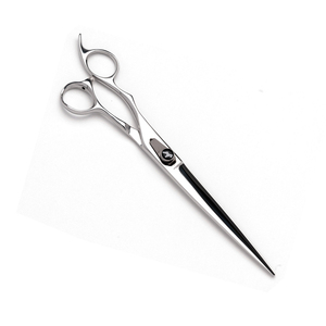 Ciseaux à poils pour animaux de compagnie avec lames droites et tranchantes en acier inoxydable Fix Finger Rest Ciseaux de toilettage pour poils d'animaux domestiques - Product Image 3