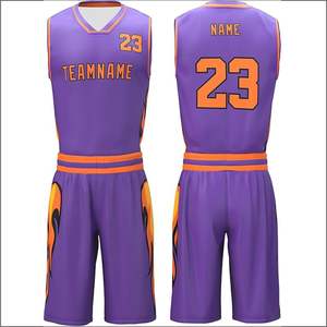 Uniformes de Baloncesto Unisex Personalizados de Alta Calidad 2024, Ropa Deportiva Clásica con Cuello en V, Tallas Grandes, Transpirable y Antibacteriana - Product Image 1