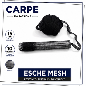 RECHARGE ESCHE MESH Noir 15mm 25mm 10 mètres Accessoires de protection pour la pêche à la carpe en eau douce et les techniques de pêche au fond - Product Image 2