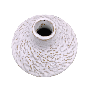 Modern Chic <b>White</b> Ceramic Bud <b>Vase</b> Textured Elegance <b>Floor</b> Decoration Porcelain <b>Vase</b> - Product Image 2