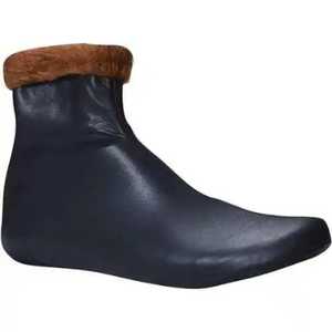 Light Weight Men's Leather Burgundy Winter <b>Socks</b> Anti-Slip Woven Breathable Anti-Bacterial Eco-Friendly with Custom Logo - Product Image 2