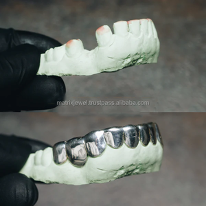 Joyería fina, parrillas de dientes de Hip Hop, chapado en oro Real, pesado, sólido, Plata de Ley 925, apto para dientes de corte profundo, Grillz para dientes - Product Image 6
