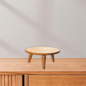 Support en bois brun léger pour accessoire de vaisselle de restaurants - Product Image 3