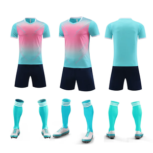 ชุดฟุตบอลเยาวชนโพลีเอสเตอร์สำหรับเด็กและผู้ชายเสื้อเจอร์ซีย์แบบทีมออกแบบได้ตามที่ต้องการทำโลโก้แบบเรียบ100% - Product Image 1
