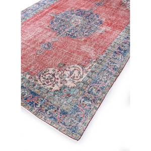 Alfombras de Lana Anudadas a Mano de Gran Tamaño, Diseño Clásico con Medallón Rojo y Naranja para el Hogar, Pasillo, Rectangulares, Recicladas - Product Image 2