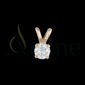 จี้เพชรสีเหลืองทองสร้างขึ้นด้วยเพชรที่ปลูกในห้องปฏิบัติการและความใสของ VVS - Product Image 1