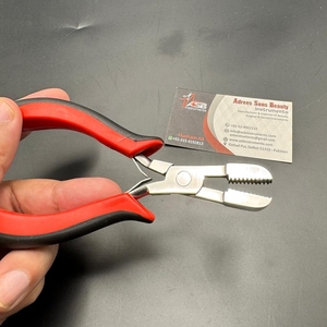 Professionnel En Acier Inoxydable Kératine Bond Pressage Pince Écrasante Outils D'extension De Cheveux pour Couper Gérer Les Extensions De Cheveux - Product Image 6