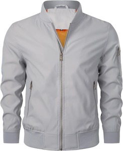 Vestes coupe-vent d'hiver pour hommes sur mesure, en laine peignée, imperméables, respirantes, écologiques, col montant, décontractées, logo frontal, à capuche - Product Image 1