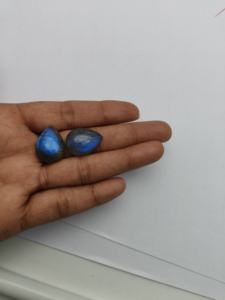 Labradorite naturelle 20x15mm Cabochon poire 15.2Cts dos plat haute qualité pierres précieuses en vrac fabrication de bijoux grossiste fabricant - Product Image 6