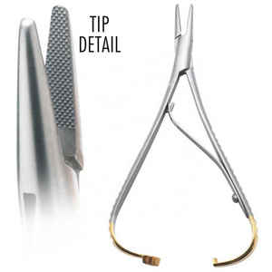 Tijeras Quirúrgicas MILLESI de Alta Calidad: Diseño Curvo Dentado, Portaagujas Fino y Afilado de 160 mm (6,14 pulgadas) - Product Image 2