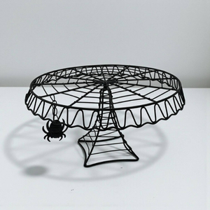 Soporte para Pastel de Hierro Forjado Ecológico, Apto para Lavavajillas, de Una Sola Capa, Acabado Rústico para Hogar, Bodas, Fiestas de Cumpleaños, Decoración de Mesa - Product Image 4