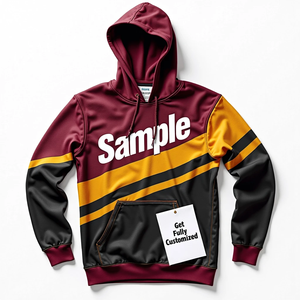 เสื้อสวมหัวคอตตอนผสมโพลีเอสเตอร์โอเวอร์ไซส์ผู้ชายเสื้อมีฮู้ดแนวสตรีทแบบซับลิเมชันกำหนดเองทนทานแบบลำลองสำหรับฤดูหนาว - Product Image 4