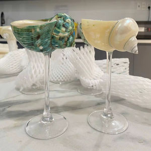 Copa de concha marina Vietnam Concha natural Copa de vino decorativa 18- 20cm de altura, 8- 10cm Shell, 150 - 250ml Volumen Restaurante Resort - Product Image 1