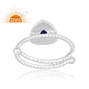 Hot Selling Designer 925 Sterling Silver Natural <b>Lapis</b> Gemstone <b>Ring</b> Custom Jewelry For Women Gift For Her - Product Image 2