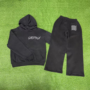 Logo personnalisé survêtement de luxe plaine vierge Baggy Jogger pantalons de survêtement et sweats à capuche ensemble tenues personnalisées survêtement pour hommes - Product Image 6