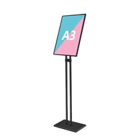 OEM/ODM Panneau d'affichage publicitaire intérieur et extérieur à LED Caisson lumineux à haute luminosité en verre trempé à double pôle en aluminium pour restaurant