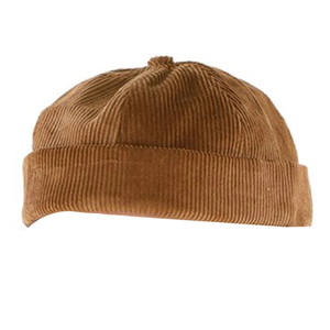 Unisex Corduroy Beanie Hat Solid Color Brown Casual <b>Winter</b> <b>Cap</b> <b>for</b> Adults 56-58CM Head Circumference - Product Image 2