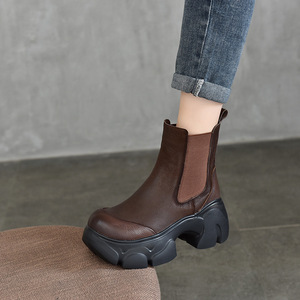 Bottes grises pour femmes au-dessus du genou, ton gris neutre, talon épais, bottes d'hiver hautes pour femmes, couleur cognac, bottes cuissardes pour femmes, couleur brandy riche - Product Image 4