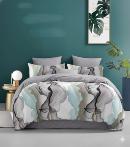 Venti King Size Drap-housse en microfibre douce imprimé 400TC, ensemble 3 pièces, résistant à la décoloration, 2 taies d'oreiller, toutes saisons, chambre d'hôtel - Product Image 3