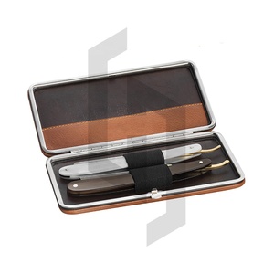 Shave Edge SE-1968 Private <b>Label</b> Natural Coloured Wood Stainless Steel Barber Straight Razor for Men Wet Shaving Customisable - Product Image 1
