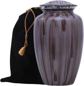 Urna Funeraria de Metal para Adultos de Diseño Moderno y Alta Calidad, Tapa Segura, Capacidad y Forma Personalizables para Uso en Funerales y Conmemoraciones, para Cenizas Humanas - Product Image 2