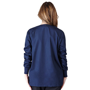Blouses d'hôpital pour femmes, col rond, fermeture à boutons-pression, anti-plis, durables, douces, confortables et chaudes, en Spandex/Polyester - Product Image 5