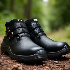 Botas de Seguridad de Cuero Vacuno Negro NORBERT S3 HRO EN20345, Talla 43 - Product Image 3