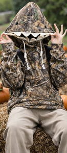 Sudadera con capucha y cremallera para invierno |   Ropa Urbana de Fibra de Bambú 100% de 1.1 kg de Peso Pesado |   Dientes de Tiburón Bordados |   OEM Personalizado - Product Image 6