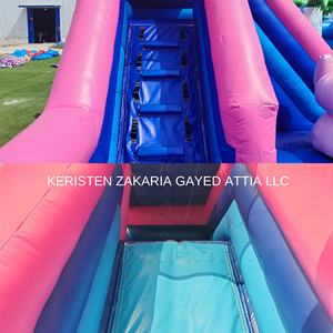Castillo Inflable Comercial de PVC, Tobogán Gigante Azul para Niños, Parque de Diversiones - Product Image 4