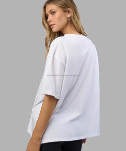 T-shirts sportifs amples pour femmes 100% coton écologiques à séchage rapide respirants anti-froissement Meilleurs prix de gros - Product Image 2