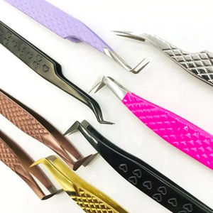 Pinzas de Extensión de Pestañas de Acero Inoxidable de Alta Precisión, Antimagnéticas, con Mango Cómodo, Punta Suave, Longitud de 10 mm, Diferentes Tamaños - Product Image 5