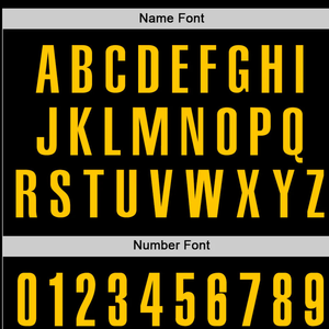 Custom Black Sublimation Polo <b>Shirt</b> with <b>Yellow</b> Accents Personalized with Team Name and Player Number Stylish Comfortable - Product Image 4