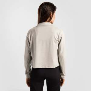 Autumn Yoga Cardigan in Silver Grey with Print Pattern and Button Decoration - Product Image 2