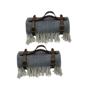 Manta de lana de espiga tamaño King personalizada ropa de cama de lujo para niños manta de lana - Product Image 5