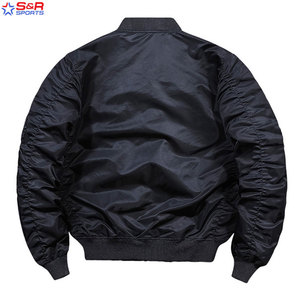 Design personnalisé bombardier hommes vestes respirant avec col montant poche veste pour homme décoration meilleur prix bombardier homme vestes - Product Image 2