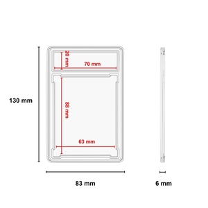 Chống sốc TPU slab Bumper với clip đóng cửa thẻ bảo vệ cho <span class=keywords><strong>PSA</strong></span> slab trường hợp cho Phân Loại thể thao kinh doanh thẻ trò chơi - Product Image 2