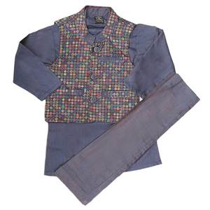 Boys <b>Waistcoat</b> Suit - <b>Purple</b> - Product Image 1